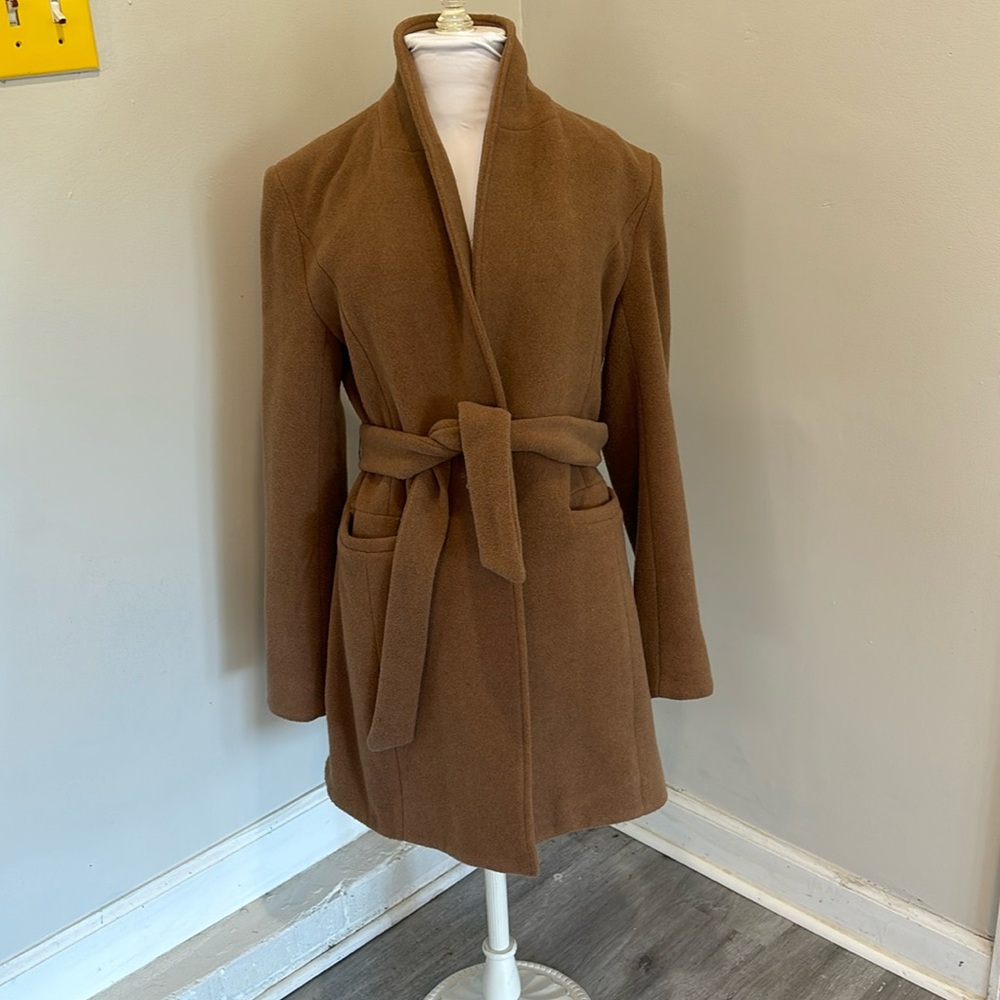 Antonio Melani women’s wool coat in tan